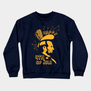 Abe 4th of July Design 2 Crewneck Sweatshirt